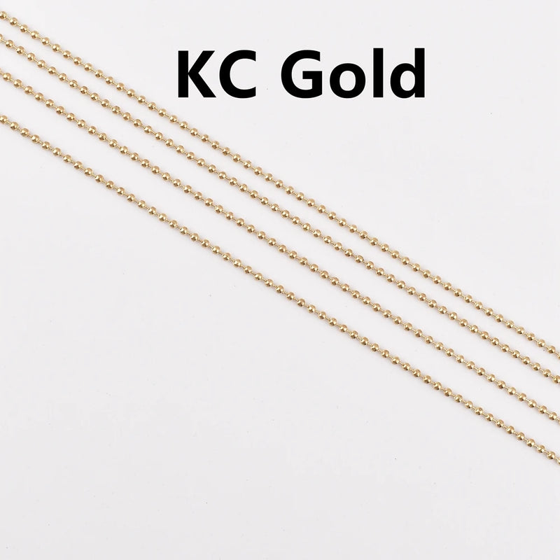 Metal Alloy Ball Beads Chains for Necklaces DIY Jewelry Making
