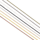 Metal Alloy Ball Beads Chains for Necklaces DIY Jewelry Making