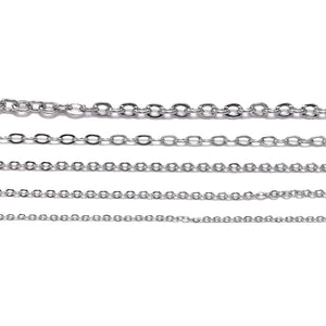 Stainless Steel Link Chain Bulk Necklace Chains 5M/Lot