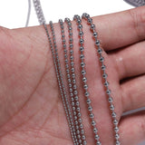 Stainless Steel Beaded Ball Chain 5M/Lot DIY Jewelry Making Supplies