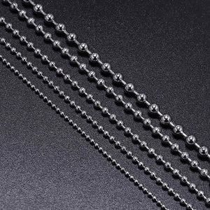 Stainless Steel Beaded Ball Chain 5M/Lot DIY Jewelry Making Supplies