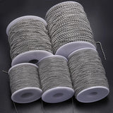 Stainless Steel Beaded Ball Chain 5M/Lot DIY Jewelry Making Supplies
