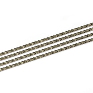 5M Rhodium Copper Snake Chain for DIY Jewelry