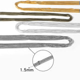 5M Rhodium Copper Snake Chain for DIY Jewelry
