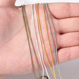 5M Rhodium Copper Snake Chain for DIY Jewelry