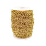 5M Stainless Steel Circle Chains for DIY Necklace Bracelet Jewelry Making