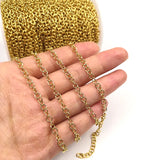 5M Stainless Steel Circle Chains for DIY Necklace Bracelet Jewelry Making