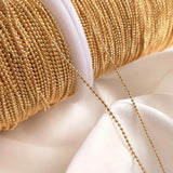 5M/Pack Plated True Necklace Bracelet Ball Chains DIY Jewelry