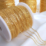 5M/Pack Plated True Necklace Bracelet Link Chains DIY Jewelry