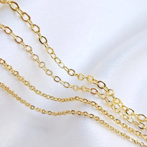 5M/Pack Plated True Necklace Bracelet Link Chains DIY Jewelry