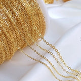 5M/Pack Plated True Necklace Bracelet Link Chains DIY Jewelry