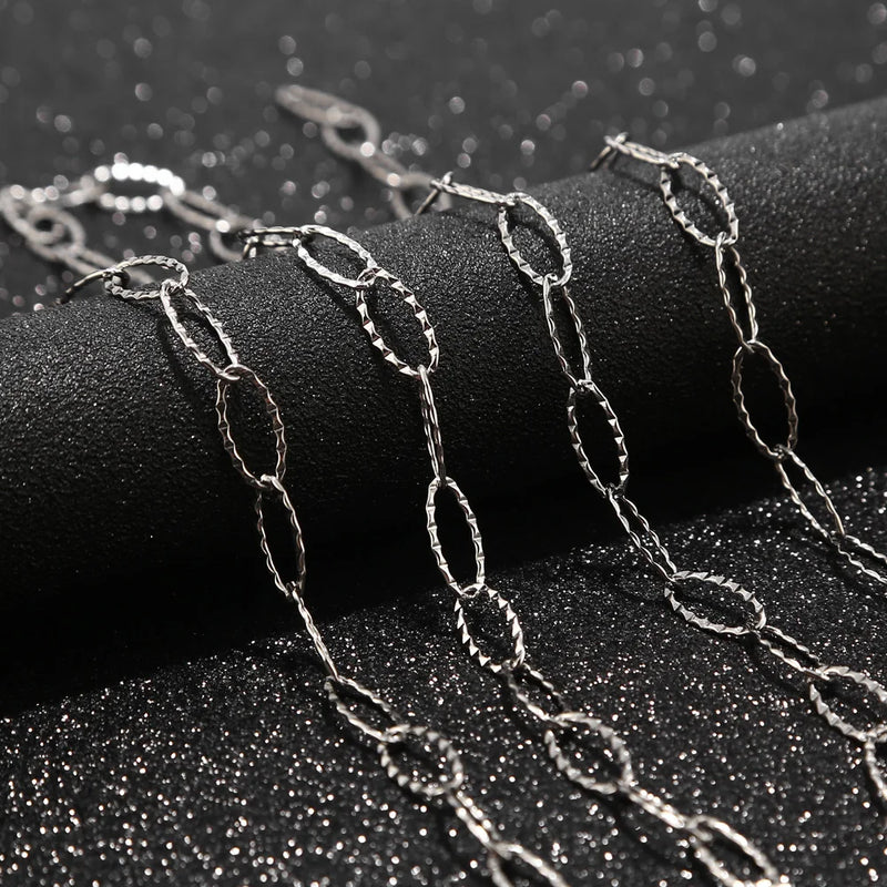 5M Stainless Steel Cable Chain Link Bulk DIY Jewelry Making