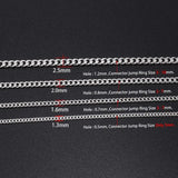 5M Long Necklace Chains Rhodium Plated DIY Jewelry Making