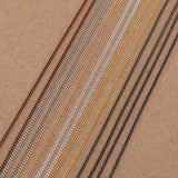 5M Long Necklace Chains Rhodium Plated DIY Jewelry Making