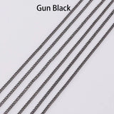 5M Long Necklace Chains Rhodium Plated DIY Jewelry Making