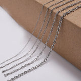Stainless Steel Necklaces Chains Cross Chain 1.2-3mm DIY Jewelry Making