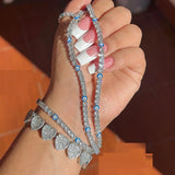 5MM 5A CZ Evil Eye Charm Tennis Women Bracelet