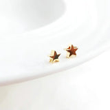 5MM 6MM 14K Plated Brass Star Beads DIY Bracelet Jewelry Making Supplies