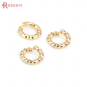 Brass Twisted Wire Jump Rings Split Rings Jewelry Making Supplies