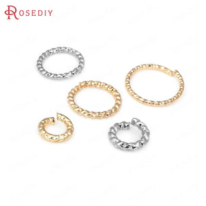 Brass Twisted Wire Jump Rings Split Rings Jewelry Making Supplies