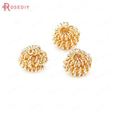 5MM 6MM 8MM 18K Brass Spacer Beads Jewelry Making Supplies