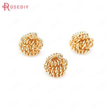 5MM 6MM 8MM 18K Brass Spacer Beads Jewelry Making Supplies