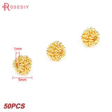 5MM 6MM 8MM 18K Brass Spacer Beads Jewelry Making Supplies