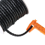 5MM Braided Leather Cord Rope Beading Supplies for Jewelry Making