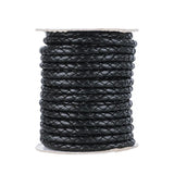 5MM Braided Leather Cord Rope Beading Supplies for Jewelry Making