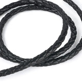 5MM Braided Leather Cord Rope Beading Supplies for Jewelry Making