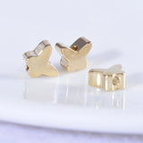 24K Real Plated Copper Butterfly Beads Charms DIY Jewelry Making Findings