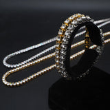 Iced Out Tennis Chain Rhinestone Crystal Jewelry Women Choker Necklace