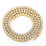 Iced Out Tennis Chain Rhinestone Crystal Jewelry Women Choker Necklace
