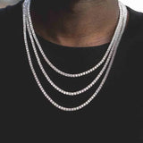 Iced Out Tennis Chain Rhinestone Crystal Jewelry Women Choker Necklace