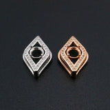 5MM Evil Eye of Horus Pendant Setting 925 Sterling Silver