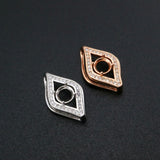 5MM Evil Eye of Horus Pendant Setting 925 Sterling Silver