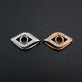 5MM Evil Eye of Horus Pendant Setting 925 Sterling Silver