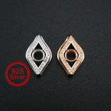 5MM Evil Eye of Horus Pendant Setting 925 Sterling Silver