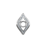 5MM Evil Eye of Horus Pendant Setting 925 Sterling Silver