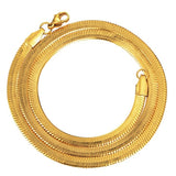 5MM Stainless Steel Blade Chain Flat Snake Bone Necklace