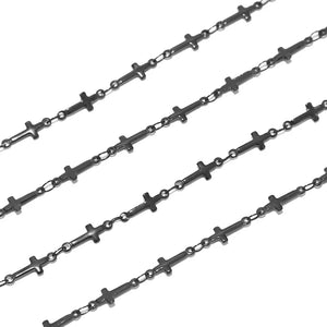 5MM Stainless Steel Soldered Cross Chains for Jewelry Making