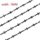 5MM Stainless Steel Soldered Cross Chains for Jewelry Making
