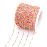5M Colorful Tiny Enamel Beaded Rosary Chains for Necklace Chokers