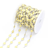 6mm Enamel Beaded Rosary Chains,Copper Links Chokers