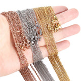 5M Stainless Steel 1.5/2mm Necklace Link Chain Crafts DIY Jewelry Making