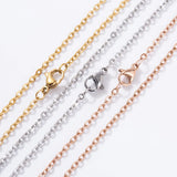 5M Stainless Steel 1.5/2mm Necklace Link Chain Crafts DIY Jewelry Making