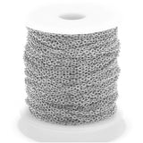 5M Stainless Steel 1.5/2mm Necklace Link Chain Crafts DIY Jewelry Making
