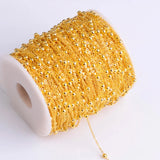 10M Beaded Ball Chain Roll Iron Necklace for Jewelry Making DIY