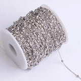 10M Beaded Ball Chain Roll Iron Necklace for Jewelry Making DIY