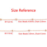 10M Beaded Ball Chain Roll Iron Necklace for Jewelry Making DIY